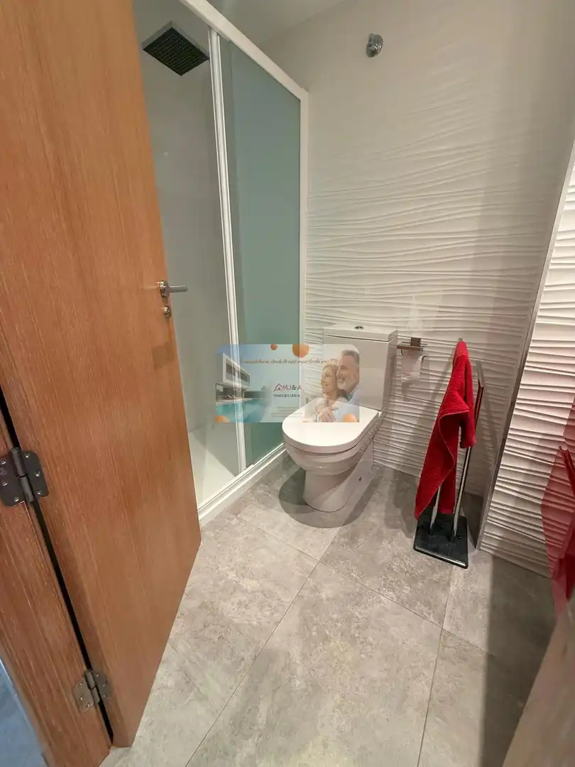 Baño de Piso de alquiler en Benicasim / Benicàssim con Aire acondicionado, Calefacción y Terraza