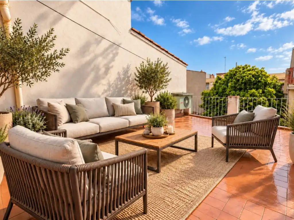 Casa amb terrassa en venda a Calle Graupera