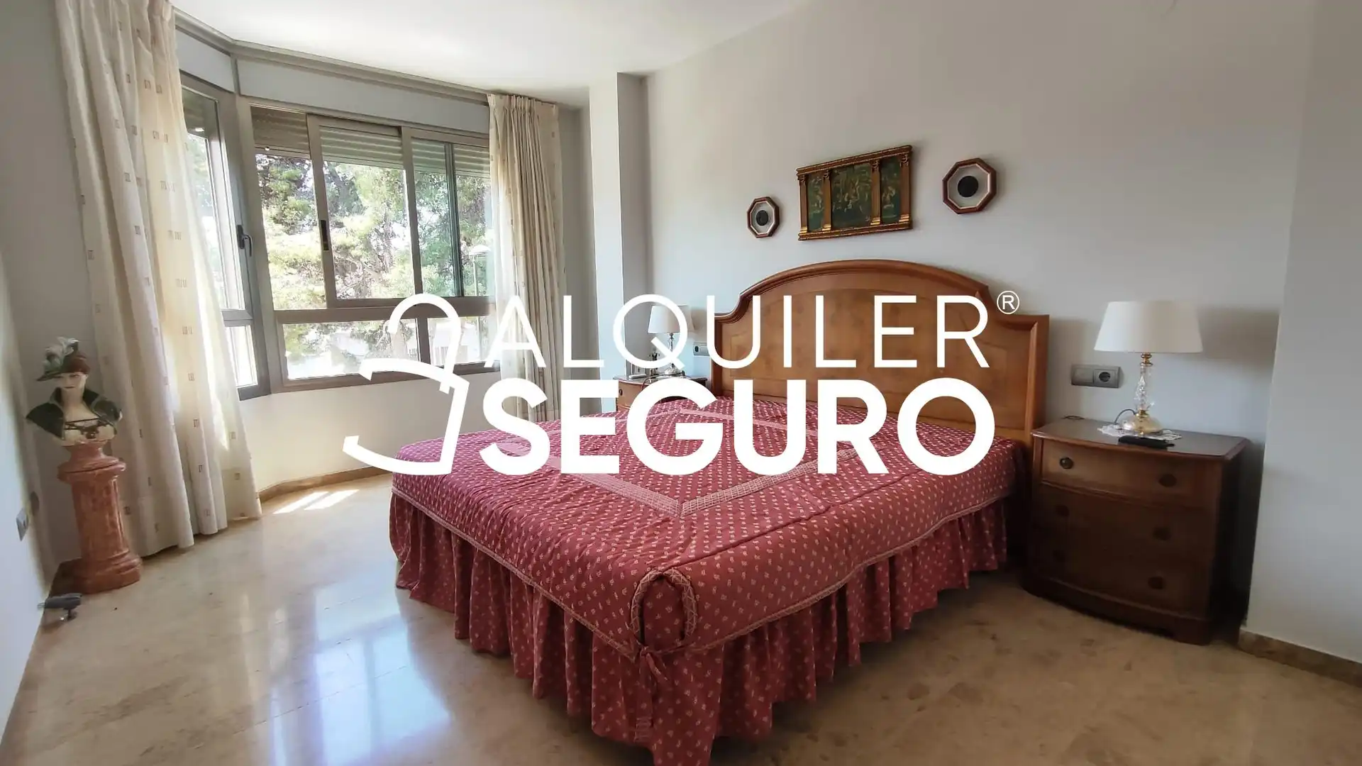 Bedroom of Flat for rent in Torrent  with Air Conditioner, Terrace and Storage room