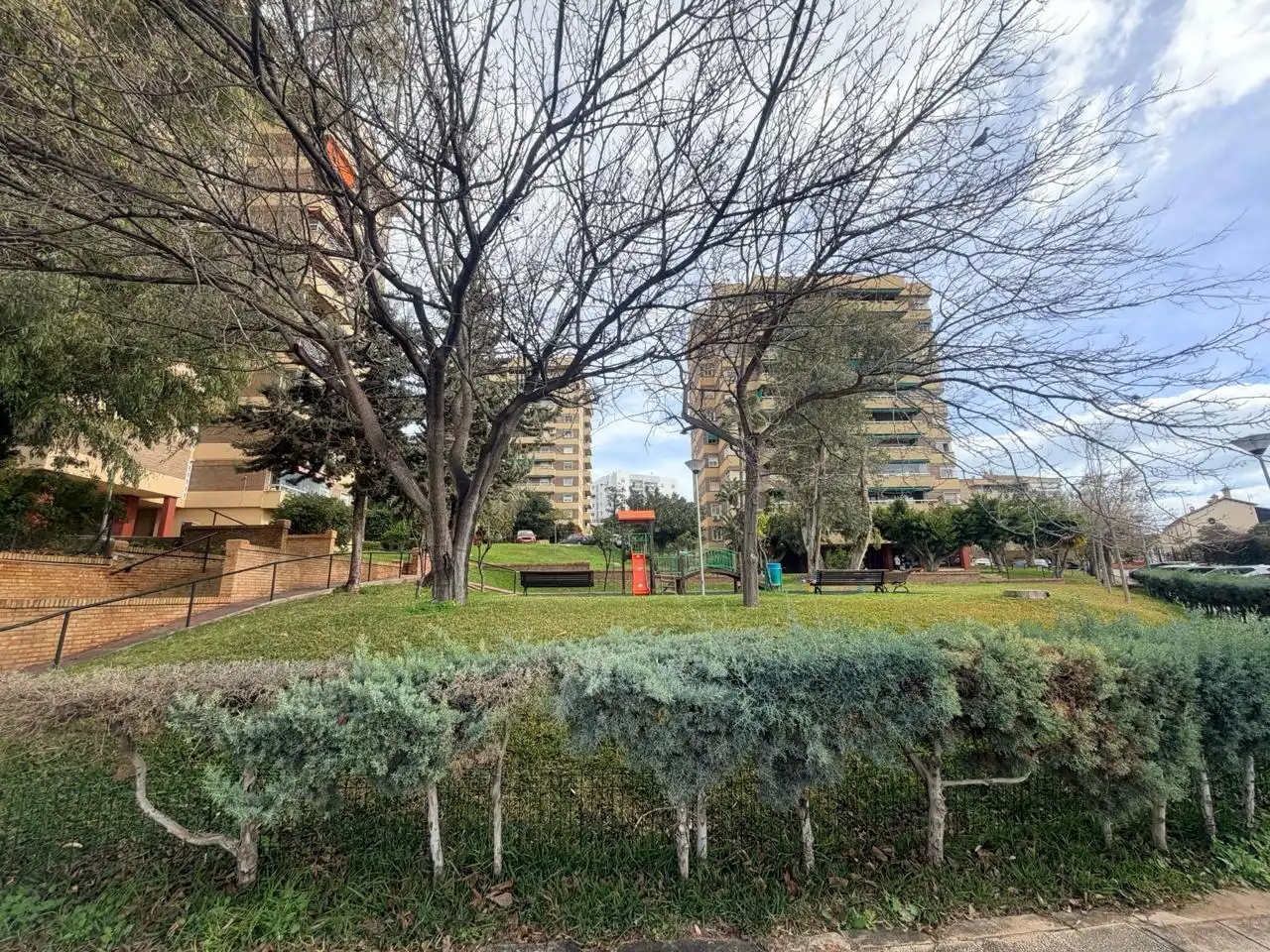 Exterior view of Flat for sale in Málaga  with Parquet flooring, Terrace and Storage room