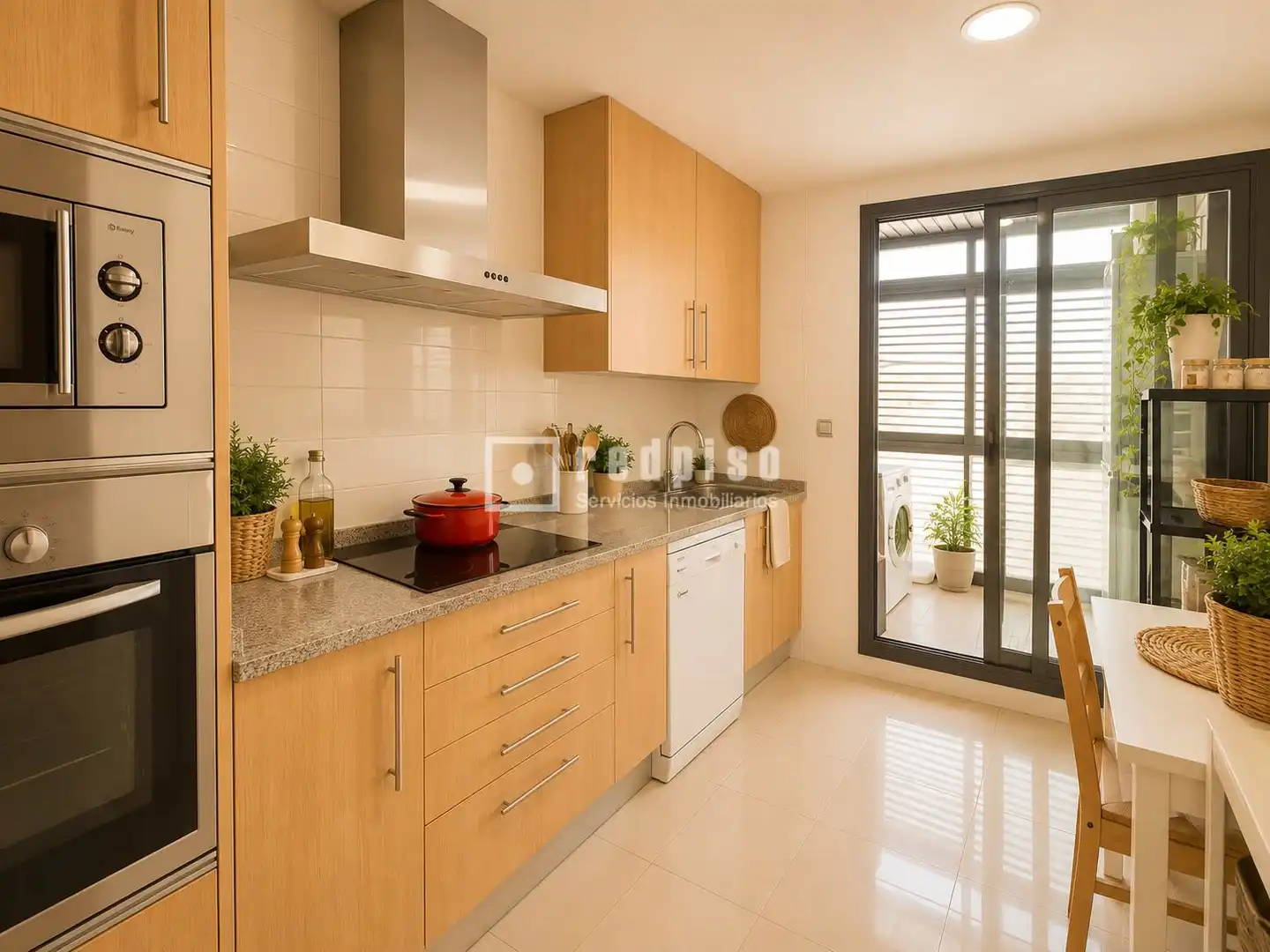 Cocina de Piso en venta en Getafe con Aire acondicionado, Calefacción y Jardín privado