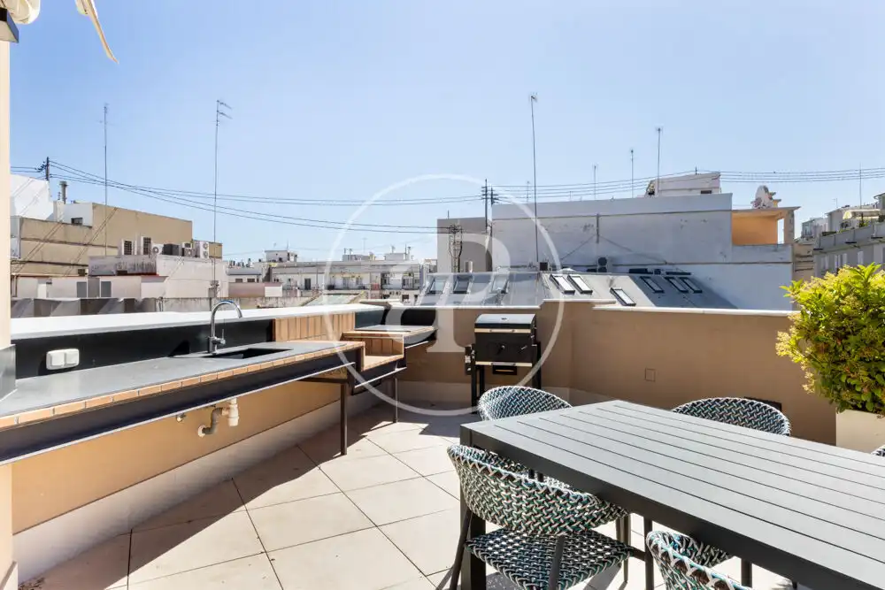 Terrace of Attic for rent in Valencia  with Air Conditioner, Heating and Terrace