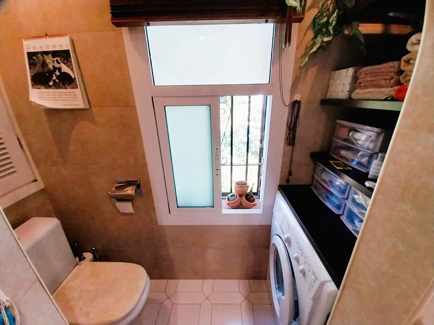 Badezimmer von Wohnung zum Verkauf in Mijas mit Klimaanlage, Privatgarten und Terrasse
