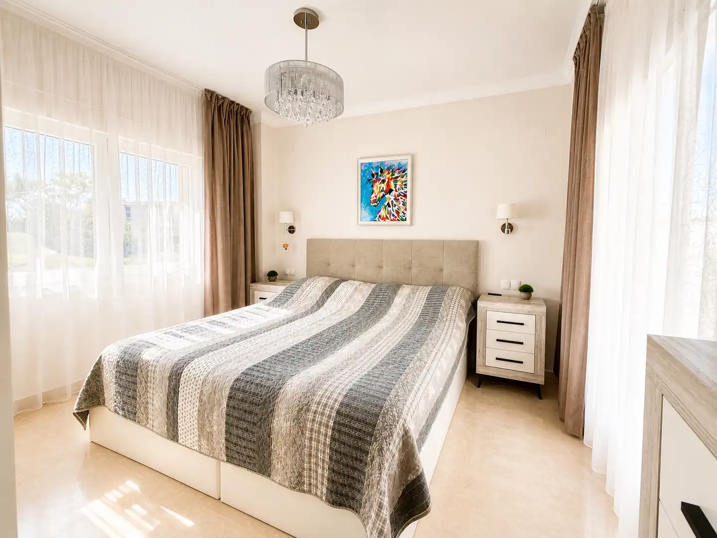 Bedroom of Flat for sale in Oliva  with Air Conditioner, Heating and Terrace