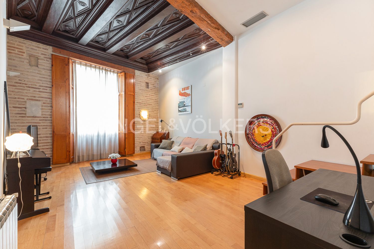 Living room of Apartment for sale in  Valencia Capital  with Air Conditioner, Heating and Parquet flooring