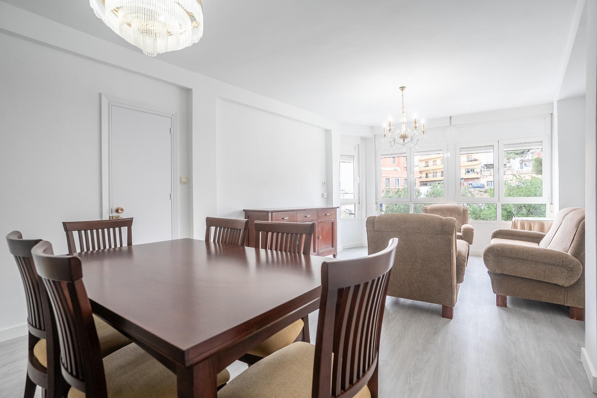 Dining room of Houses for sale in Huércal de Almería  with Air Conditioner, Terrace and Furnished