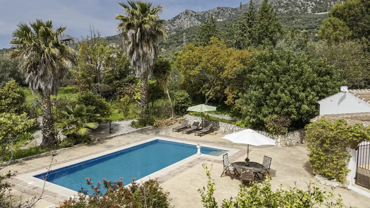 Jardín de Casa o chalet en venta en Periana con Aire acondicionado, Terraza y Piscina