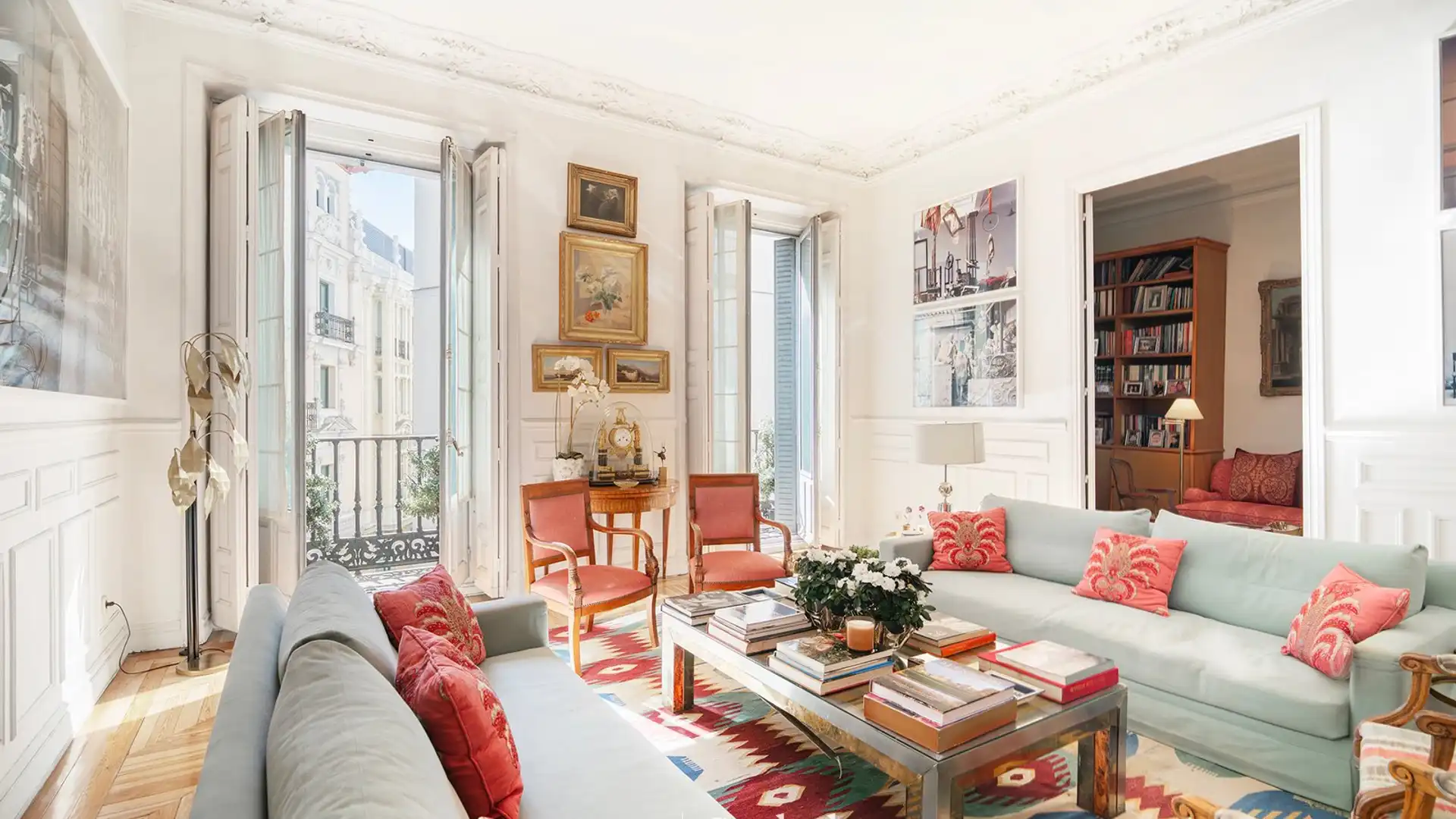 Sala de estar de Apartamento en venta en  Madrid Capital con Aire acondicionado, Calefacción y Terraza