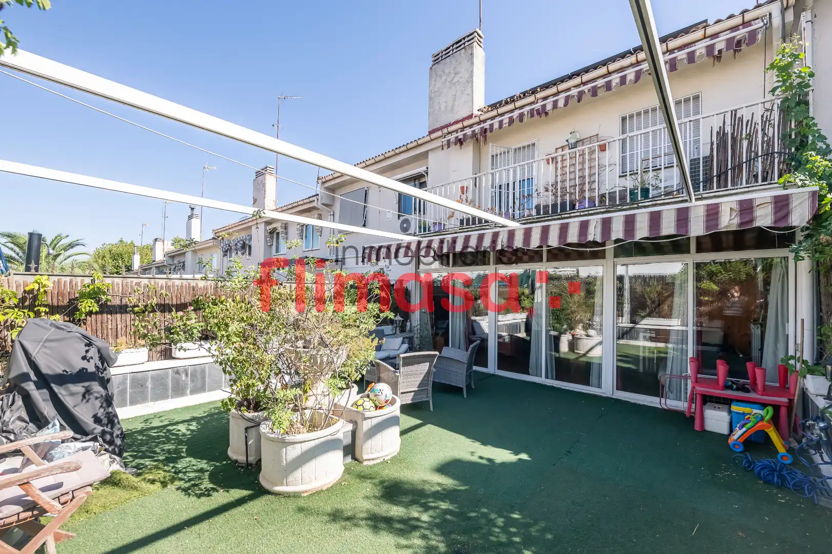 Terraza de Casa adosada en venta en Villaviciosa de Odón con Aire acondicionado, Calefacción y Jardín privado