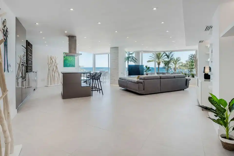 Wohnzimmer von Wohnungen zum Verkauf in Calvià mit Klimaanlage, Heizung und Terrasse