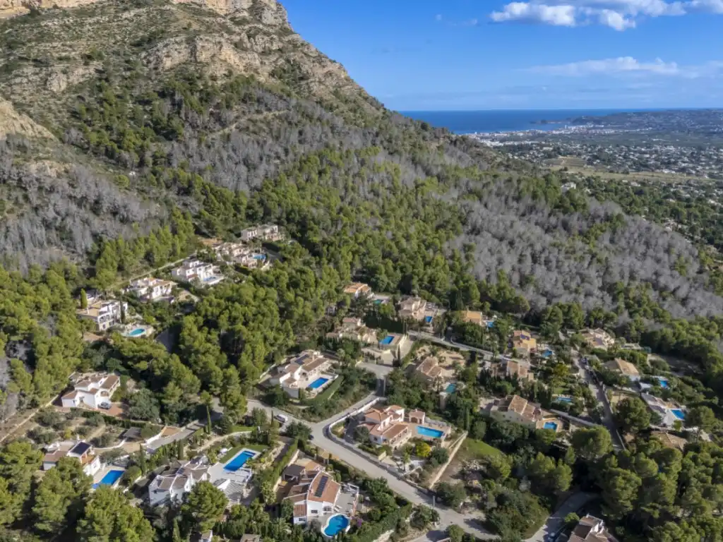 Exterior view of Houses for sale in Jávea / Xàbia  with Air Conditioner, Terrace and Swimming Pool
