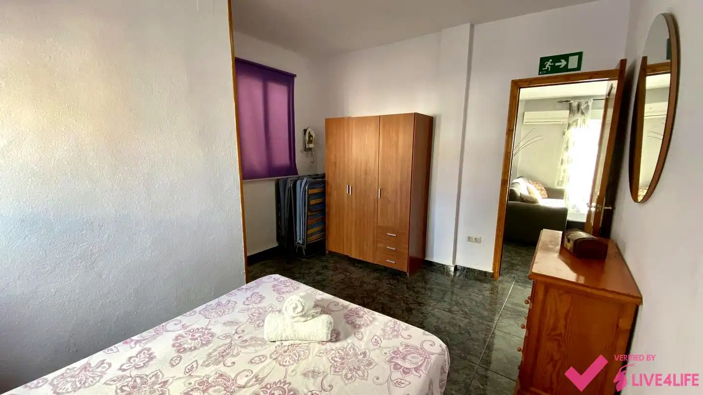 Bedroom of Attic for rent in Valencia  with Air Conditioner, Terrace and Furnished