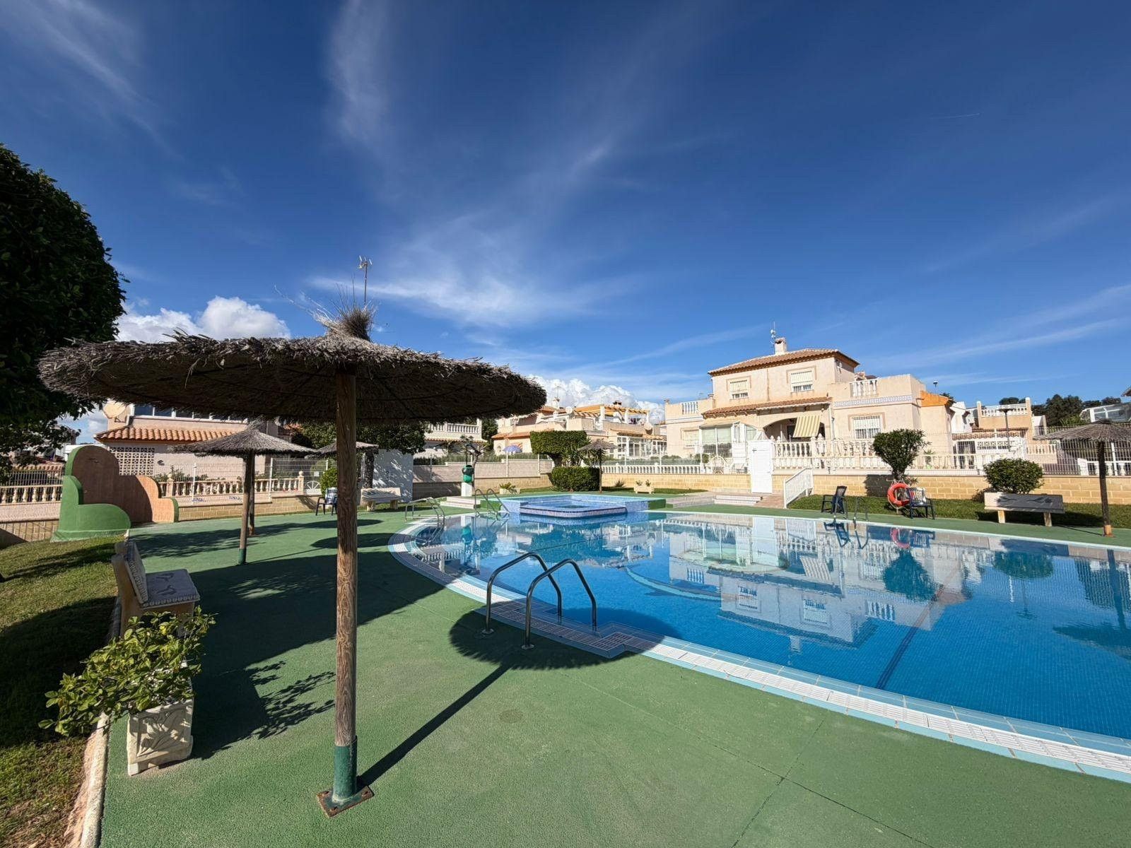 Swimming pool of Single-family semi-detached for sale in Torrevieja  with Air Conditioner, Swimming Pool and Furnished