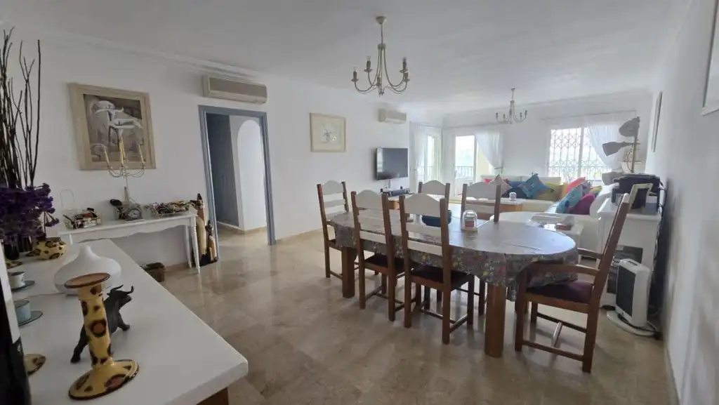 Esszimmer von Wohnungen zum Verkauf in Mijas mit Klimaanlage, Terrasse und Schwimmbad