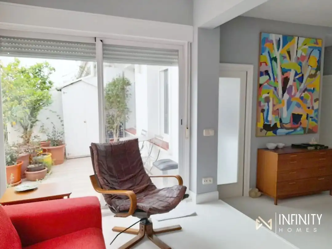 Sala de estar de Piso de alquiler en Bilbao  con Calefacción y Terraza