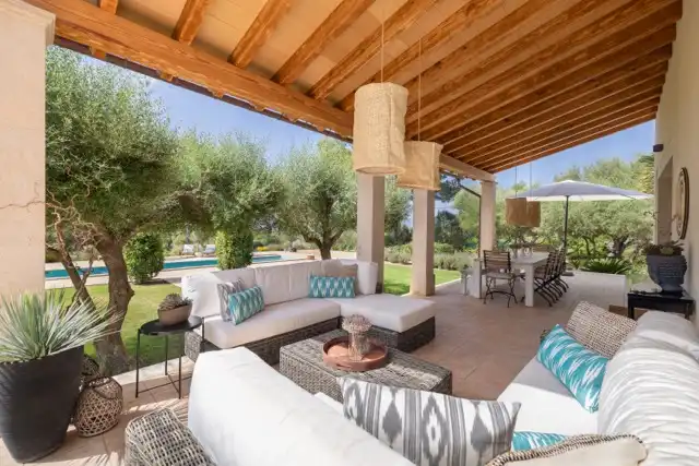 Terrace of Country homes for sale in  Palma de Mallorca  with Air Conditioner, Heating and Private garden