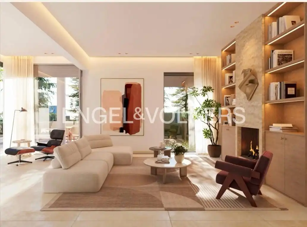 Sala de estar de Casa o chalet en venta en Madrid con Aire acondicionado, Calefacción y Jardín privado
