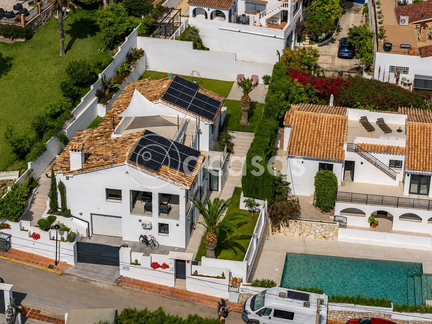 Vista exterior de Casa o chalet en venta en Benalmádena con Aire acondicionado, Calefacción y Jardín privado
