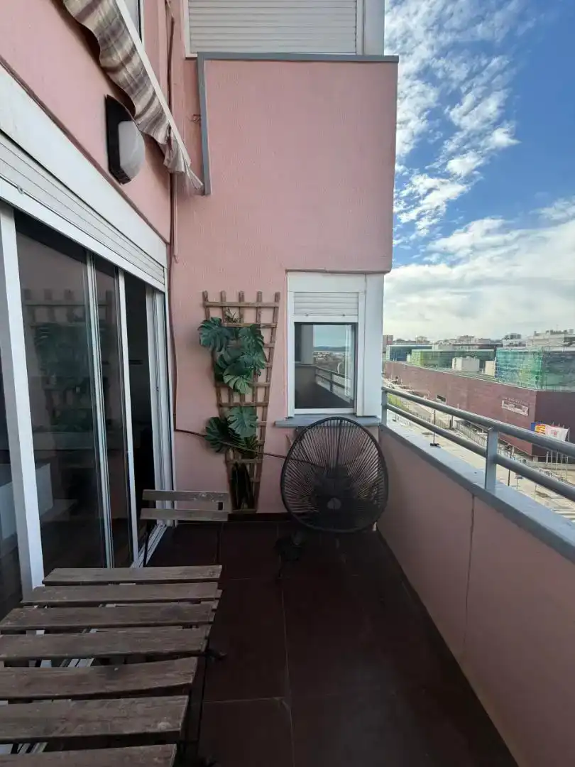 Terrasse von Dachboden zur Miete in Valencia mit Privatgarten, Parkett und Abstellraum