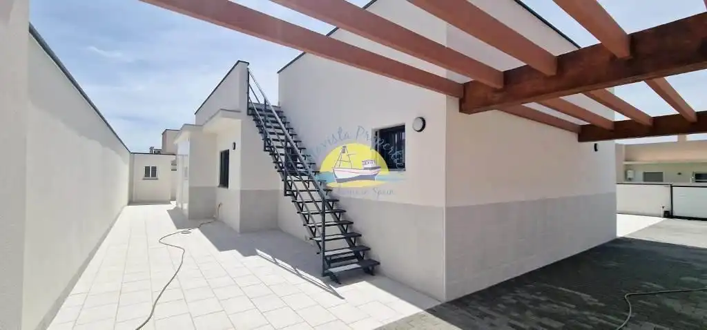 Vista exterior de Casa o chalet en venta en Mazarrón con Jardín privado, Terraza y Piscina