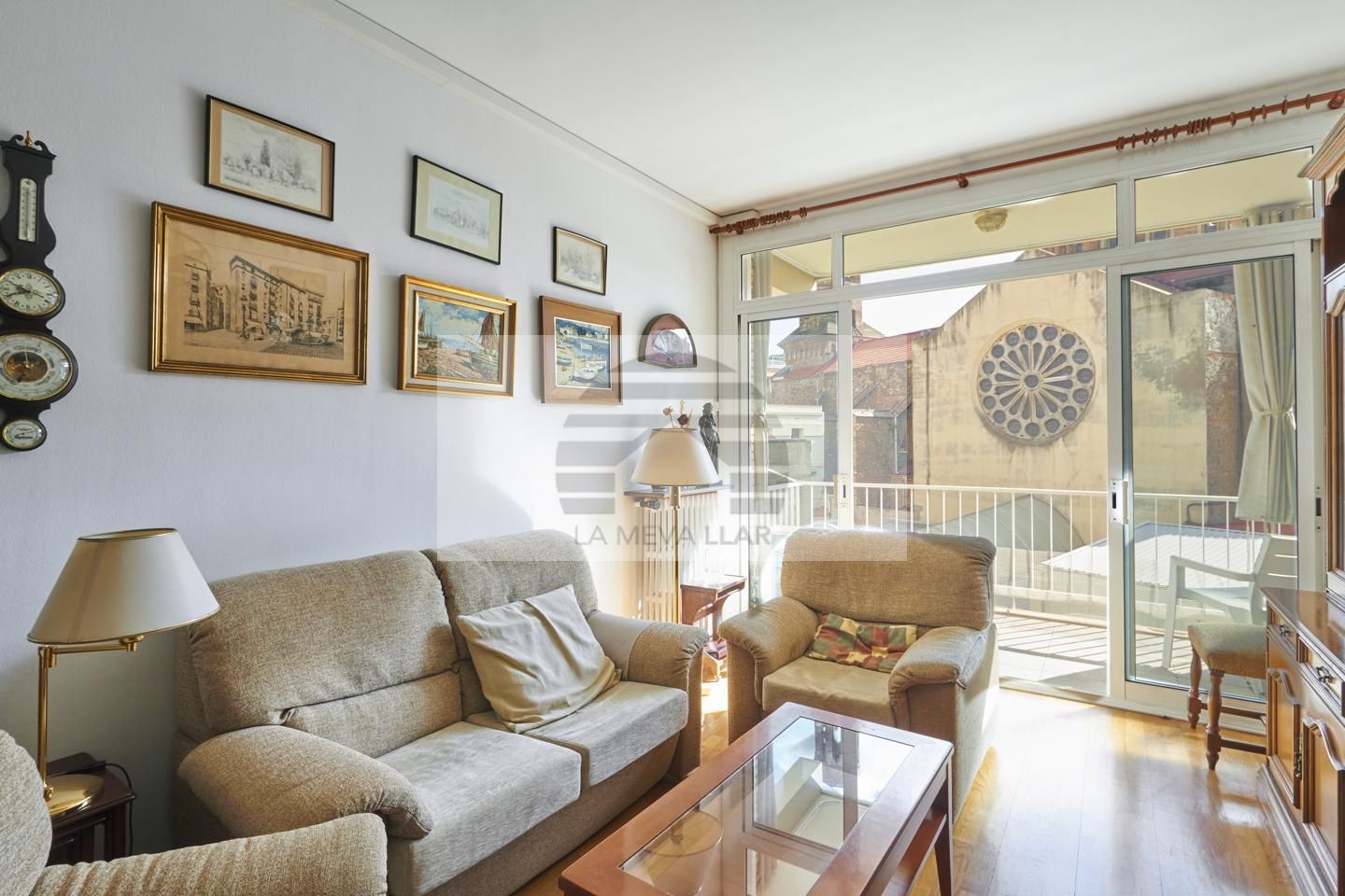 Sala d'estar de Pis en venda en  Barcelona Capital amb Aire condicionat, Calefacció i Balcó