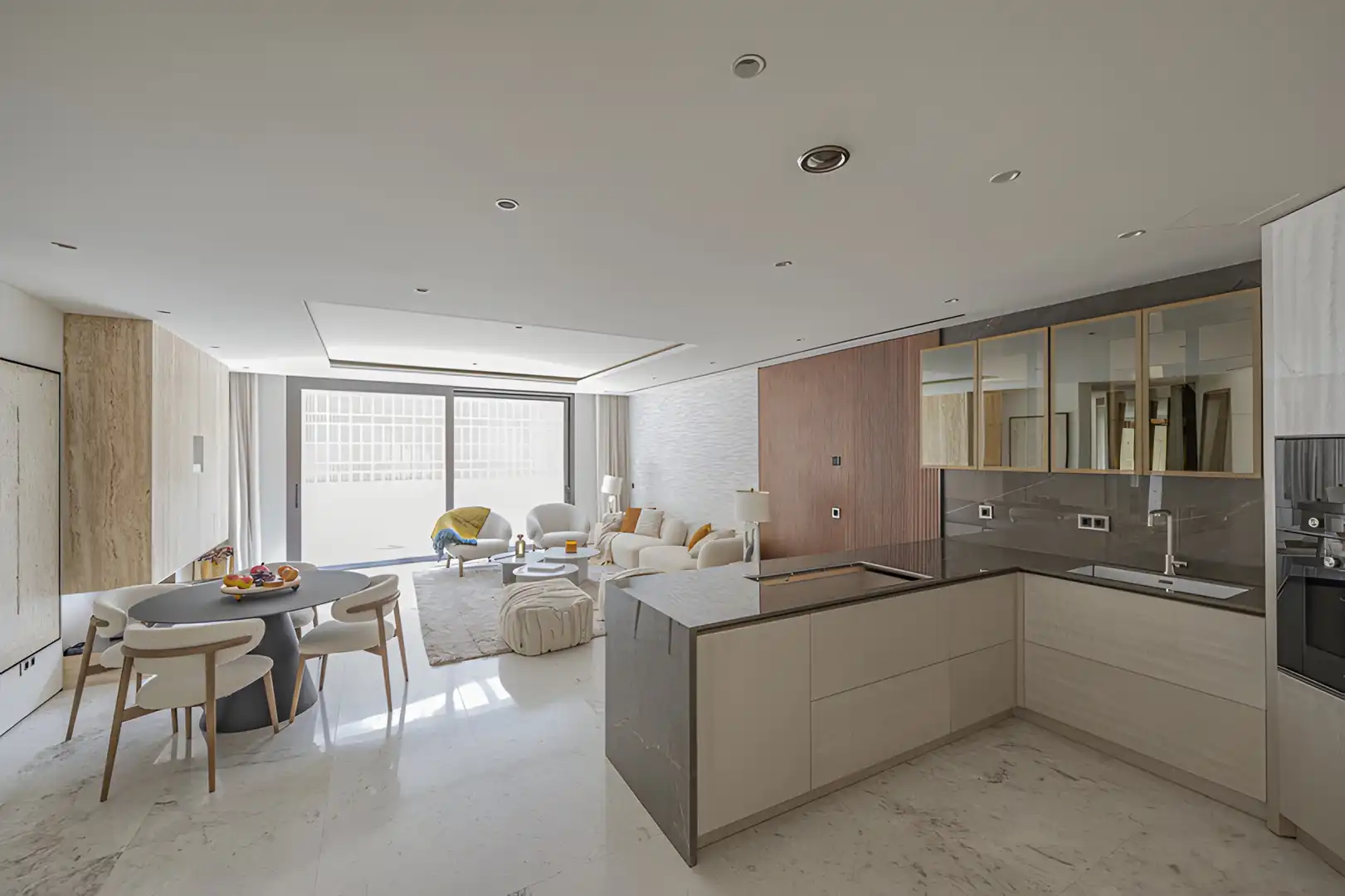 Sala de estar de Planta baja en venta en Marbella con Aire acondicionado, Terraza y Piscina