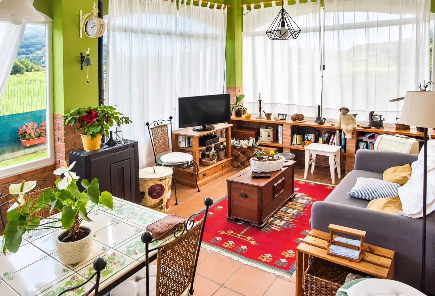 Living room of Houses for sale in Liendo  with Heating, Private garden and Swimming Pool