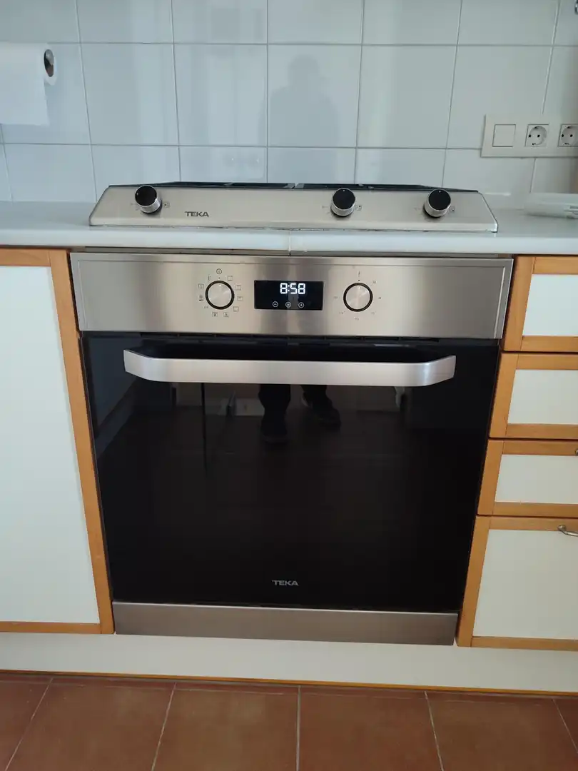 Küche von Wohnung zur Miete in Sitges mit Klimaanlage, Privatgarten und Terrasse