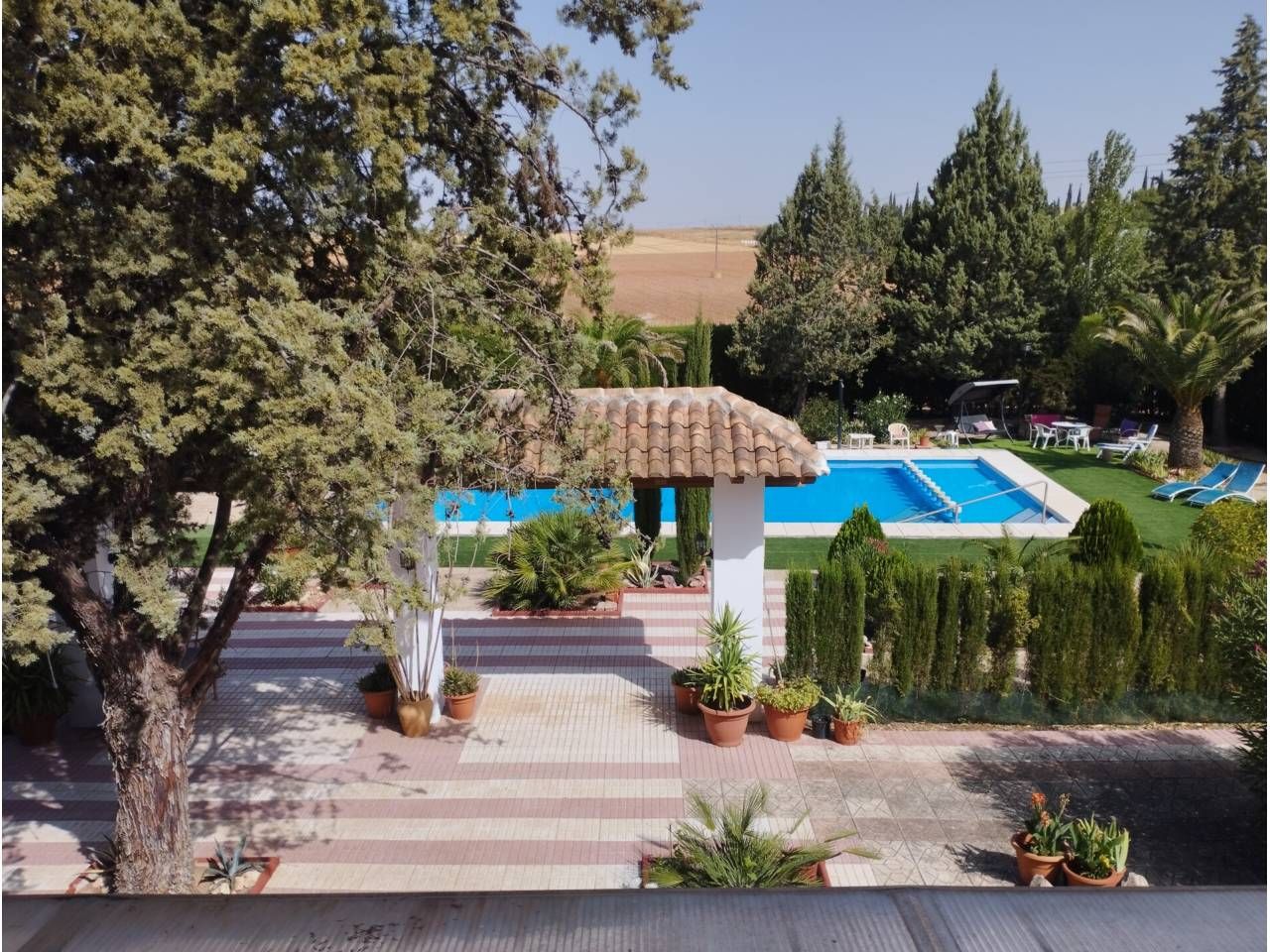 Jardín de Finca rústica en venta en Pozuelo de Calatrava con Aire acondicionado, Jardín privado y Terraza