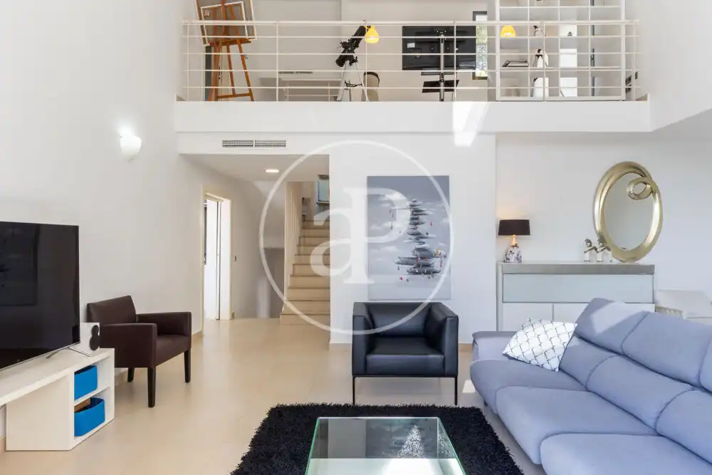 Sala d'estar de Casa adosada en venda en Oropesa del Mar / Orpesa amb Aire condicionat, Calefacció i Jardí privat