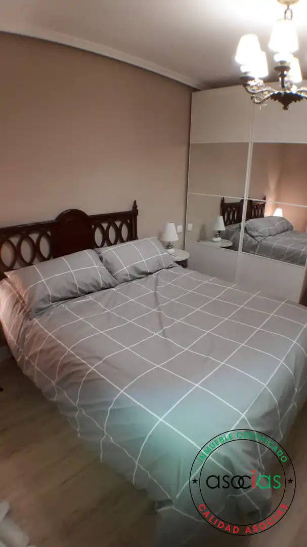 Bedroom of Flat for sale in Gijón   with Heating and Furnished