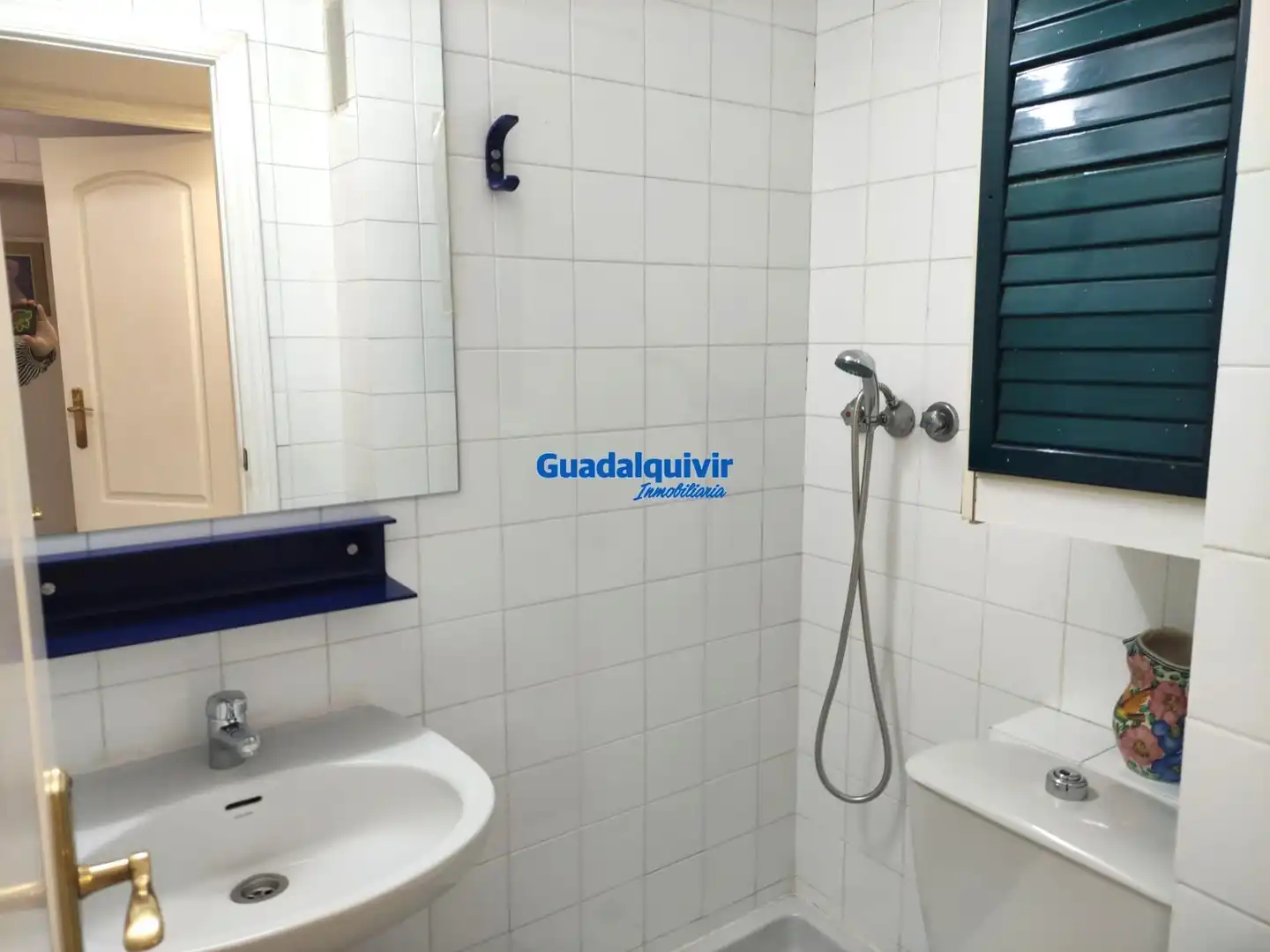 Bathroom of Flat for rent in Sevilla  with Air Conditioner, Furnished and Community pool