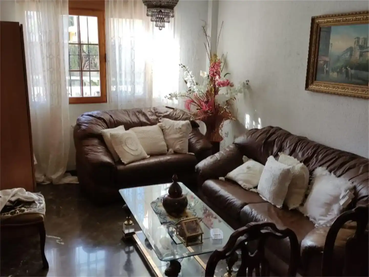Sala d'estar de Pis en venda en Ogíjares amb Aire condicionat, Jardí privat i Traster