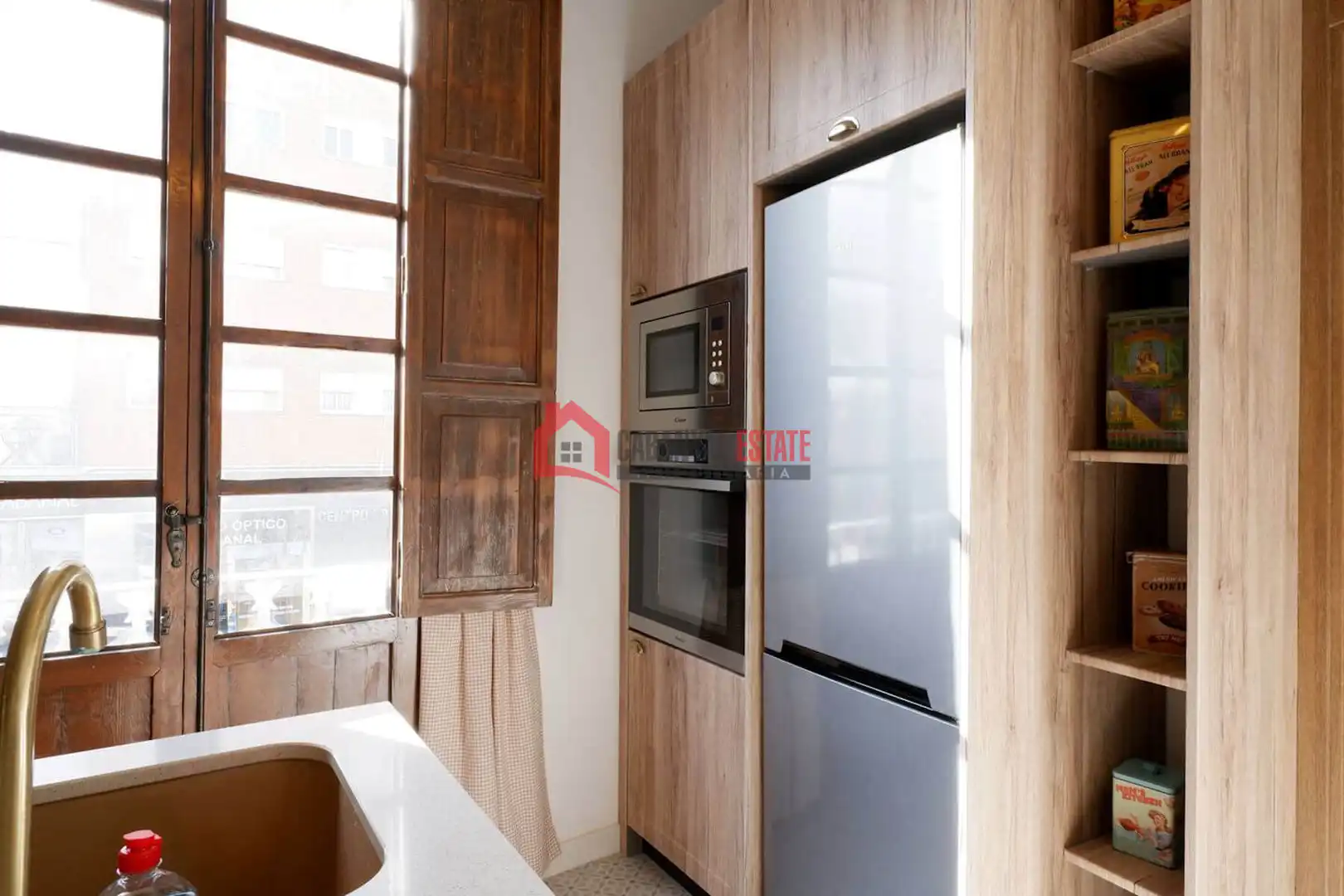 Kitchen of Duplexes for rent in Valencia  with Air Conditioner, Terrace and Furnished