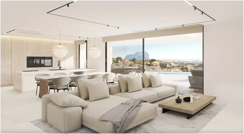 Sala d'estar de Casa o xalet en venda en Calpe / Calp