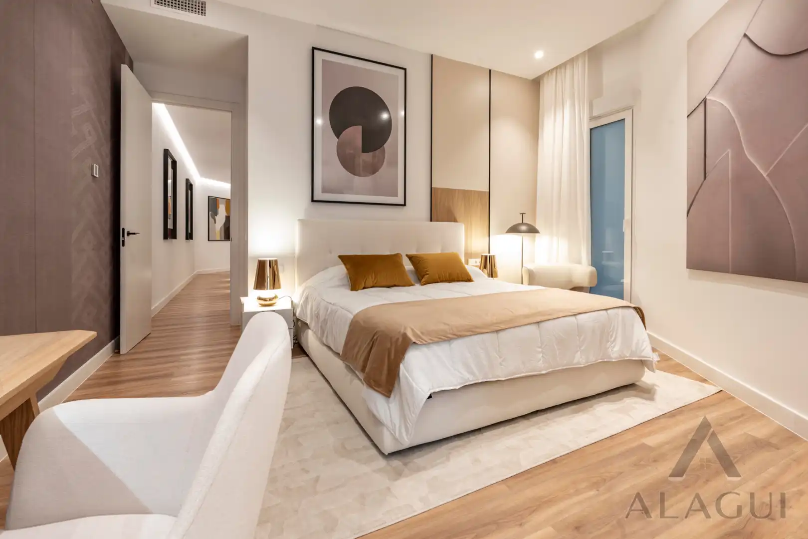 Schlafzimmer von Wohnung zum Verkauf in Madrid mit Klimaanlage, Heizung und Möbliert