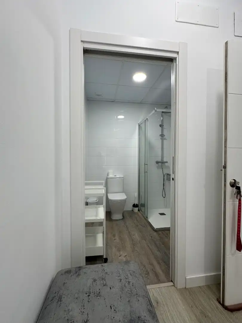 Baño de Apartamento de alquiler en Badajoz con Calefacción, Amueblado y Lavadora