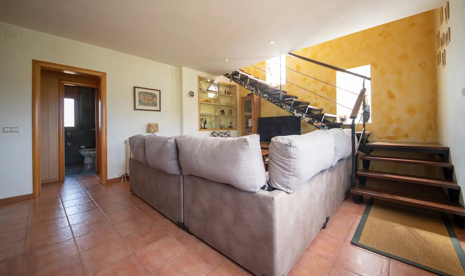Sala de estar de Finca rústica en venta en Font-rubí con Calefacción, Jardín privado y Terraza