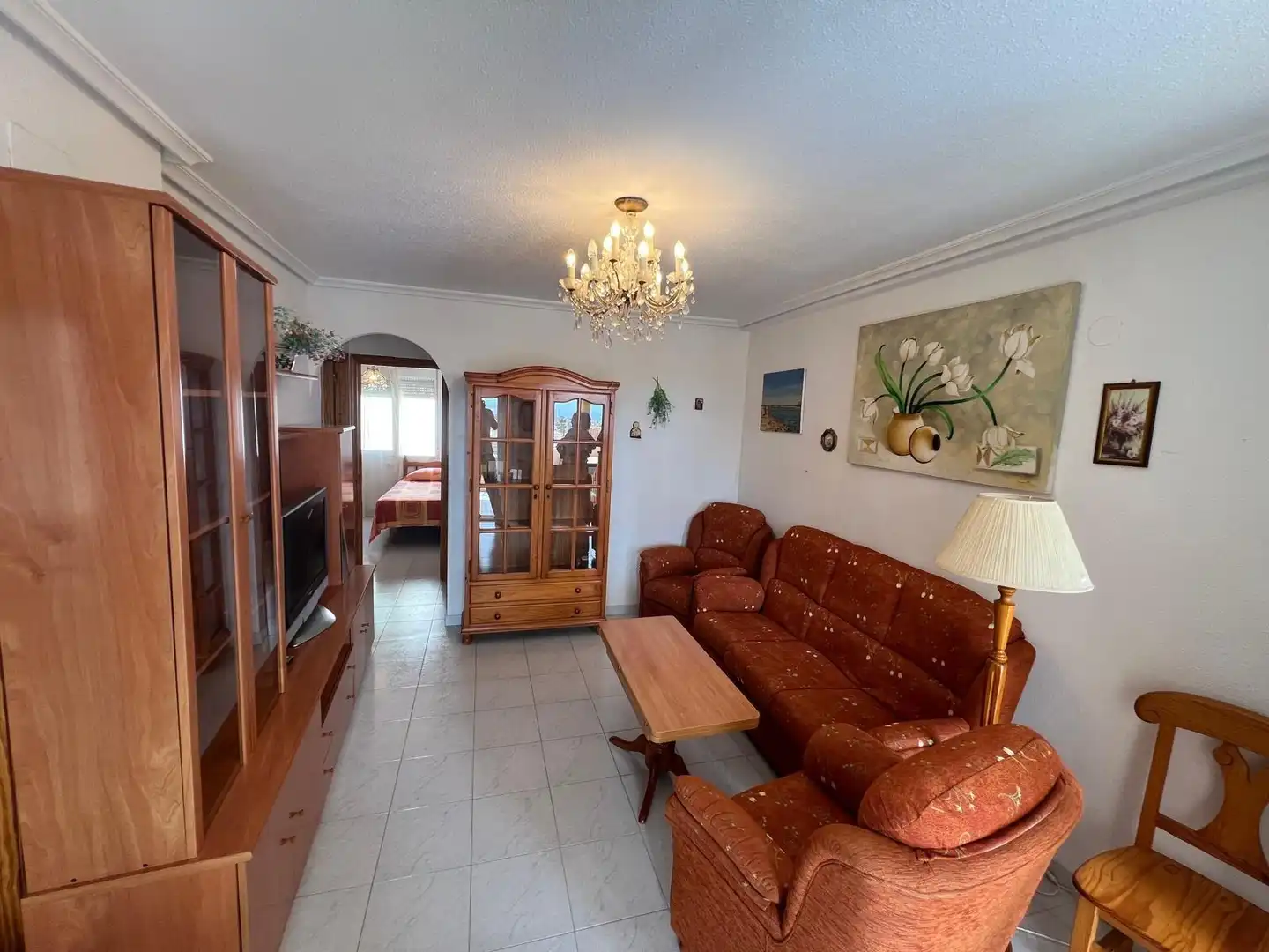 Sala de estar de Apartamento de alquiler en Torrevieja con Terraza