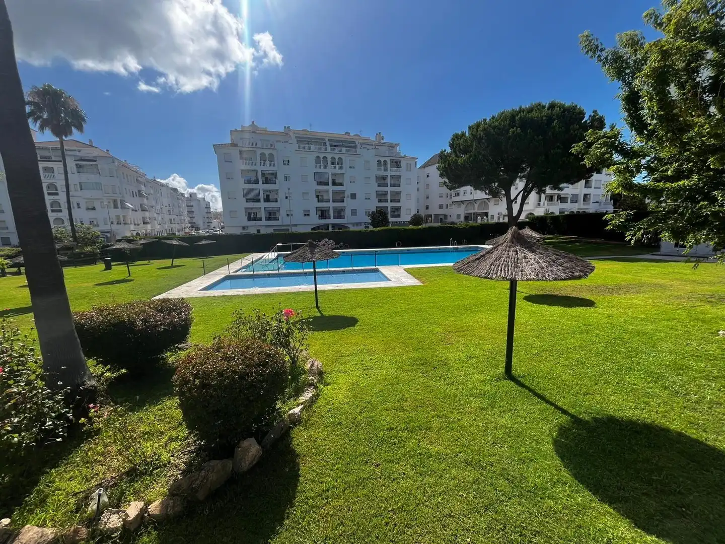 Swimming pool of Flat for sale in El Portil  with Terrace, Furnished and Balcony
