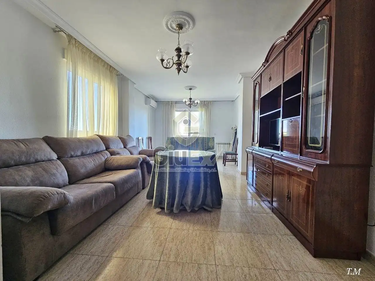 Sala de estar de Piso de alquiler en Cáceres con Aire acondicionado, Calefacción y Terraza
