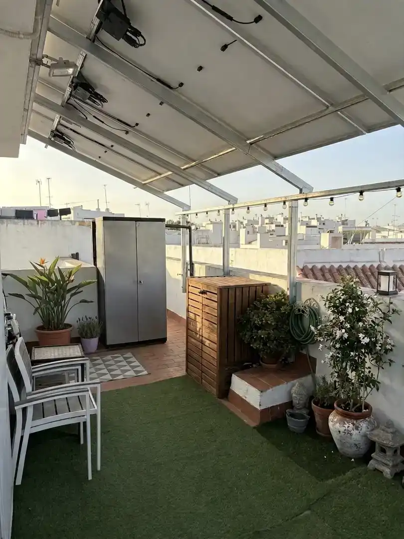 Terrasse von Einfamilien-Reihenhaus zum Verkauf in Utrera mit Klimaanlage
