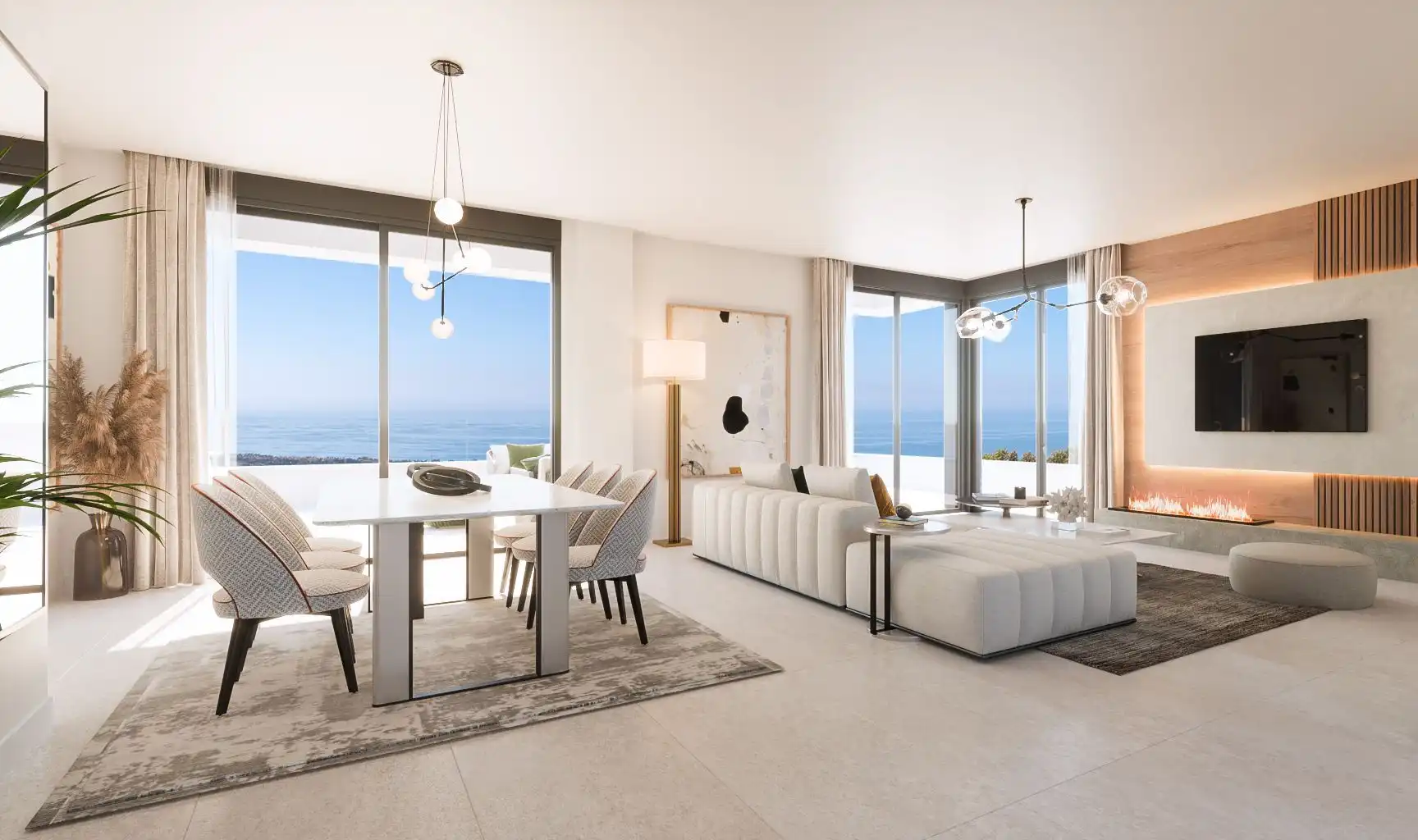 Living room of Flat for sale in Marbella  with Air Conditioner, Terrace and Storage room