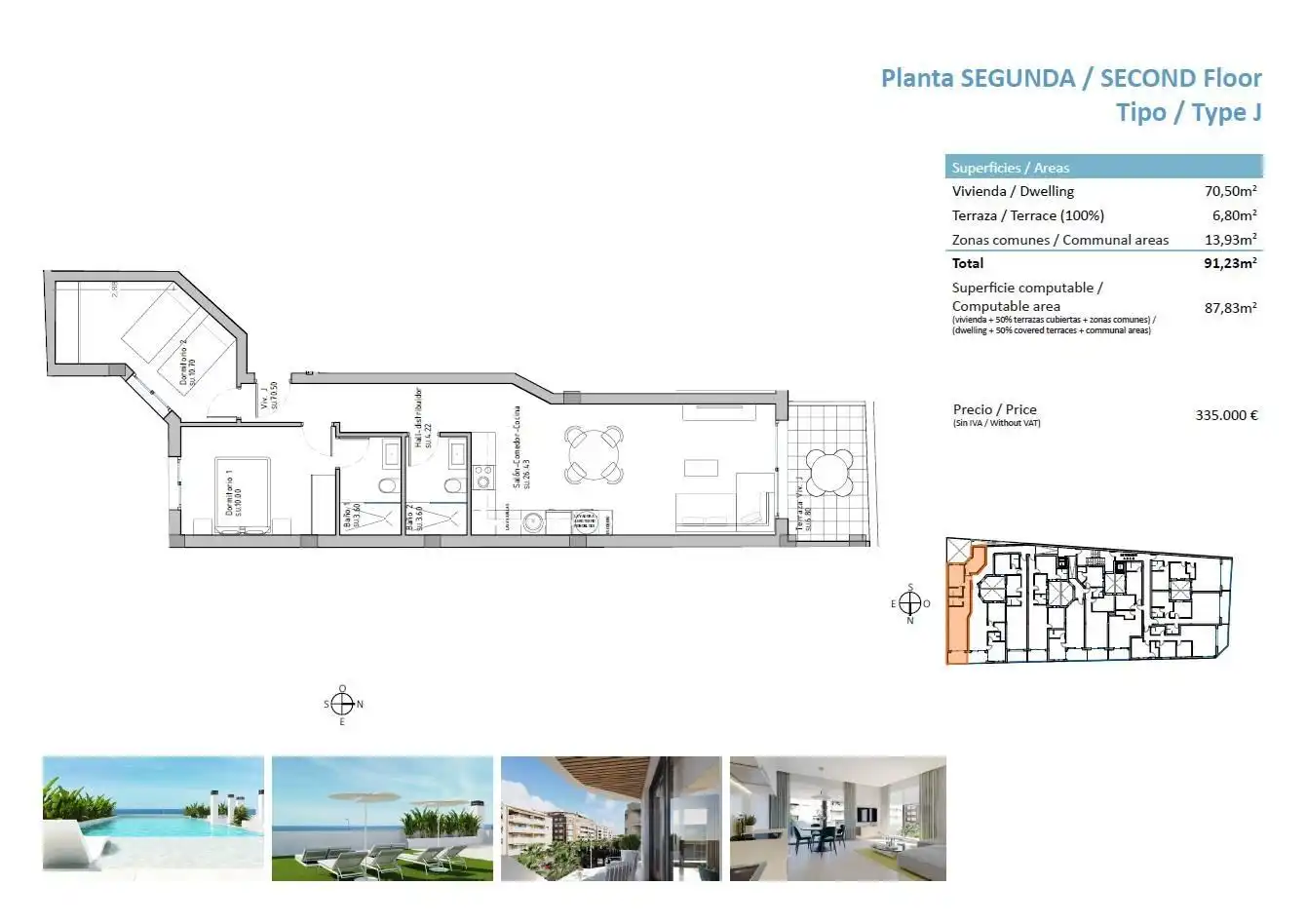 Apartment with pool for sale in Guardamar Playa, imagen 22