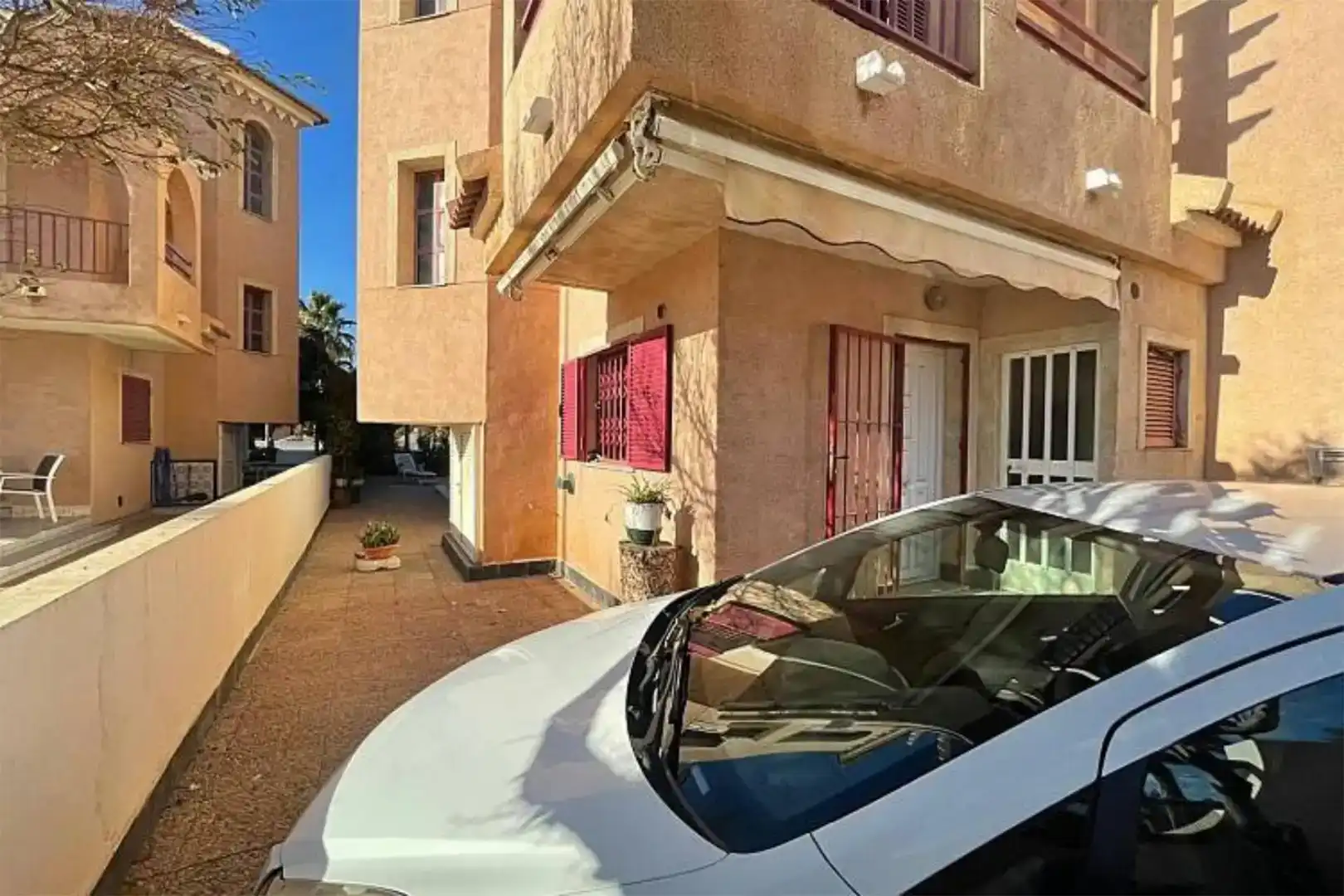 Außenansicht von Maisonette zur Miete in Mazarrón mit Privatgarten, Schwimmbad und Möbliert