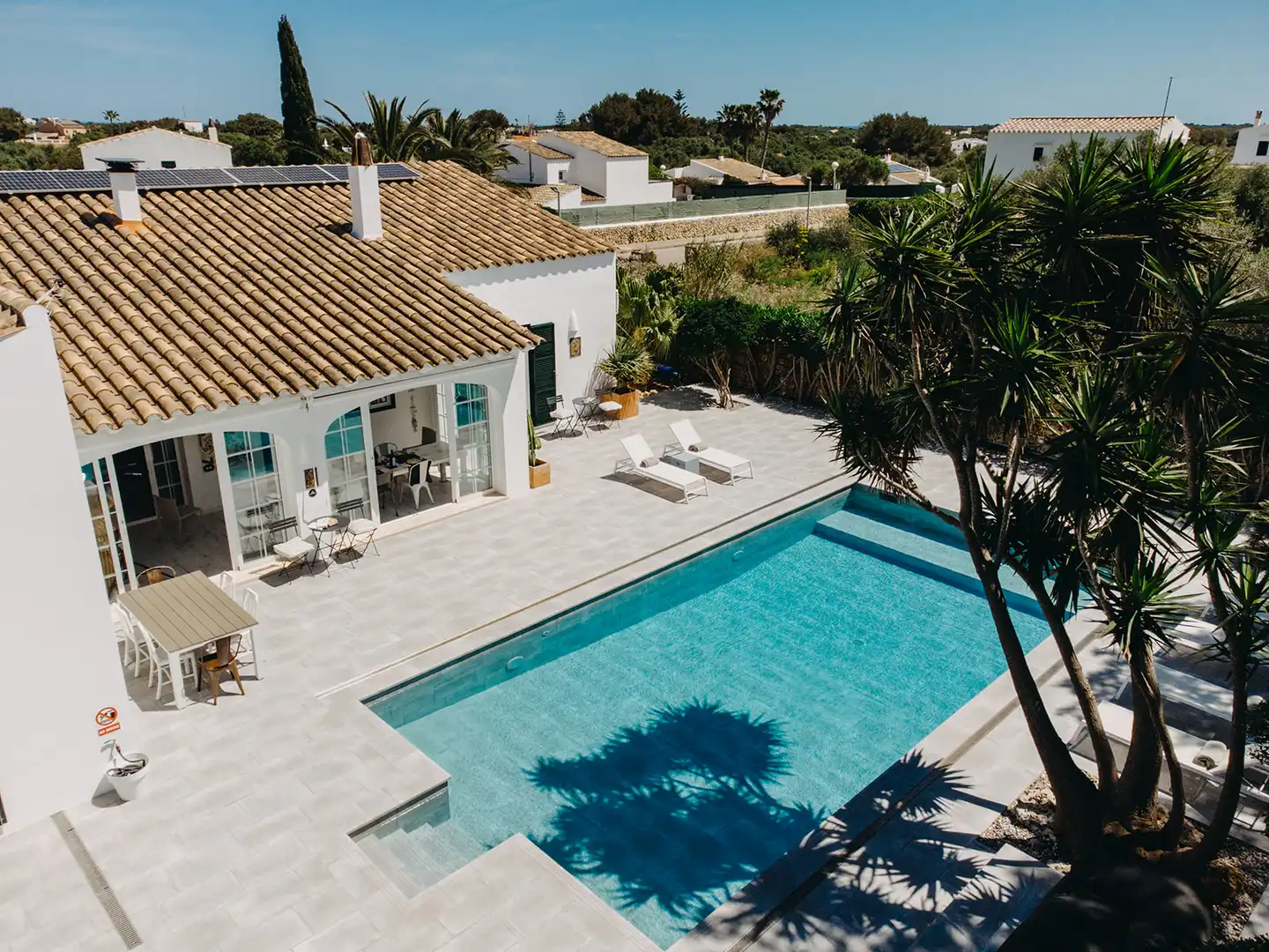 Piscina de Casa o xalet en venda en Es Castell amb Aire condicionat, Jardí privat i Terrassa