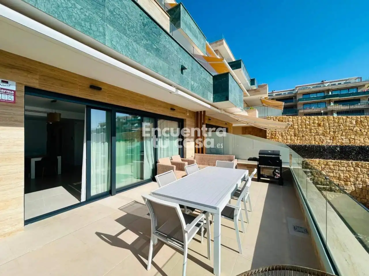 Terrasse von Wohnung zur Miete in Finestrat mit Klimaanlage, Heizung und Terrasse