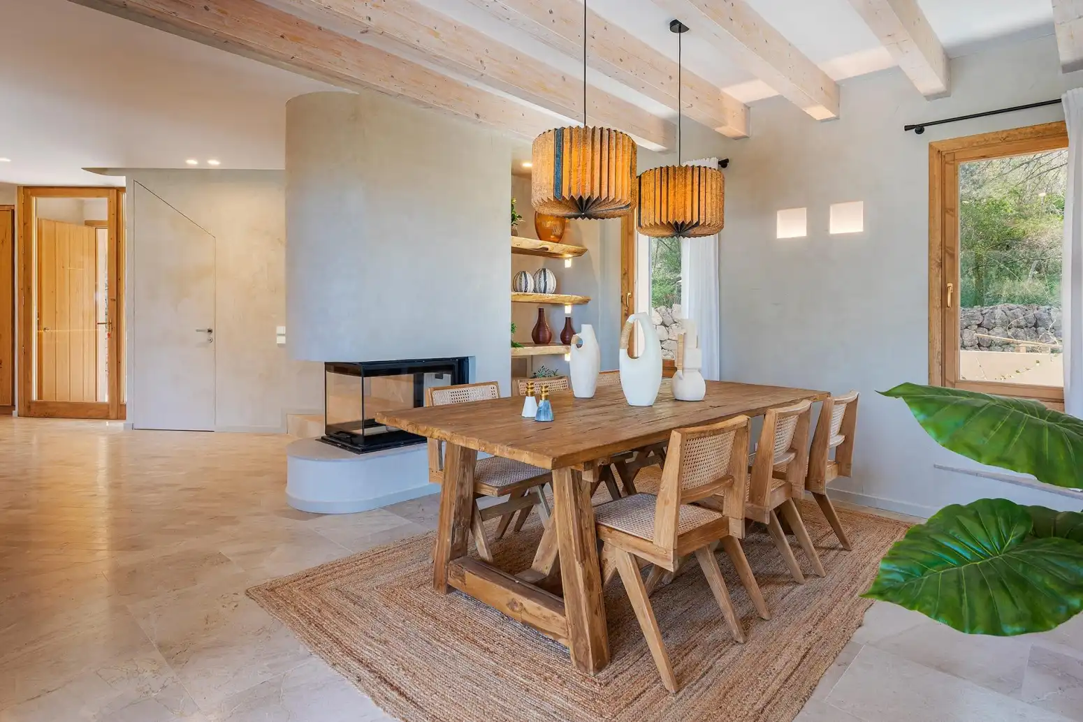 Dining room of Houses for rent in Pollença  with Air Conditioner, Terrace and Storage room