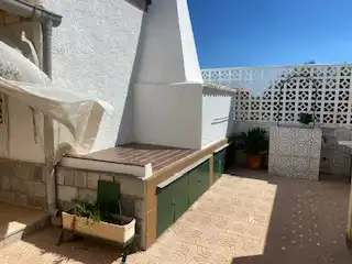 Terraza de Finca rústica en venta en Fuente Álamo de Murcia con Calefacción, Jardín privado y Trastero