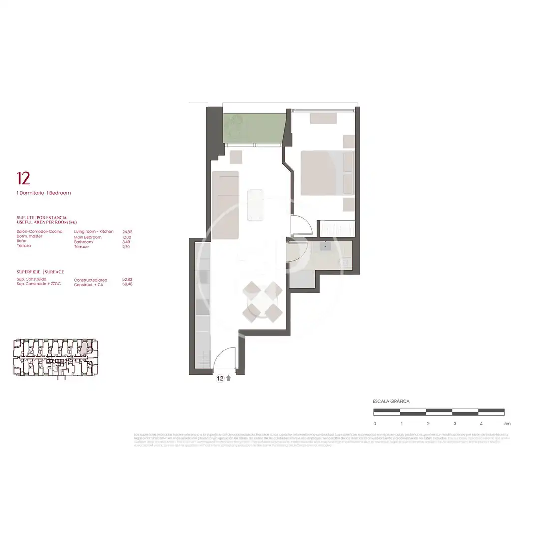 Wohnung mit Terrasse zum Verkauf in Av. del General Perón, imagen 15